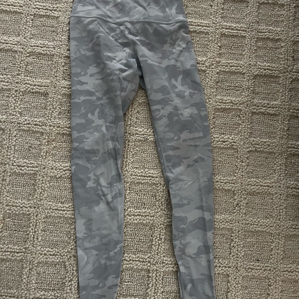 White Camo Lululemon Leggings